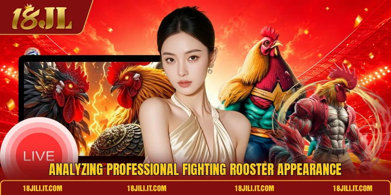 Analyzing professional fighting rooster appearance