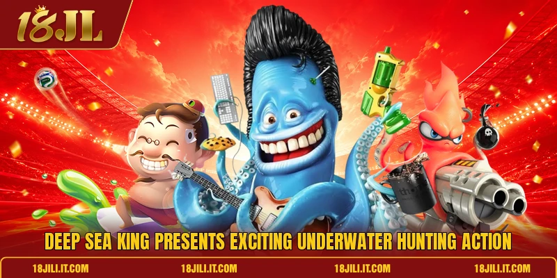 Deep sea king presents exciting underwater hunting action