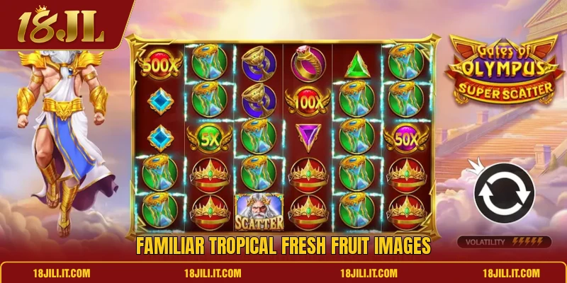Familiar tropical fresh fruit images