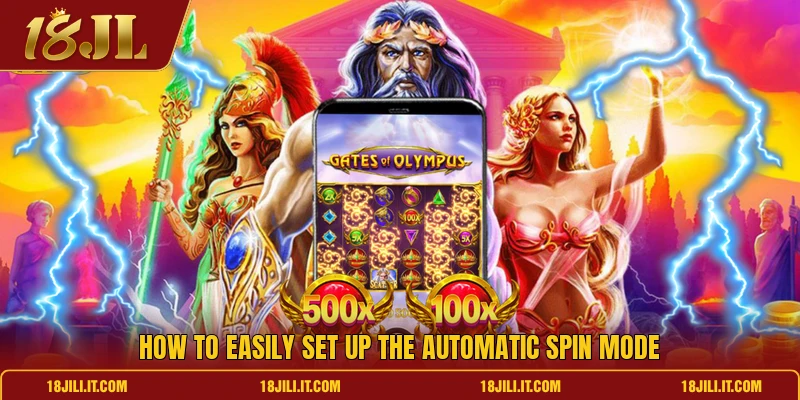 How to easily set up the automatic spin mode