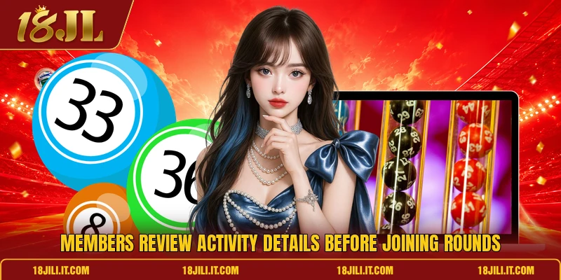 Members review activity details before joining rounds
