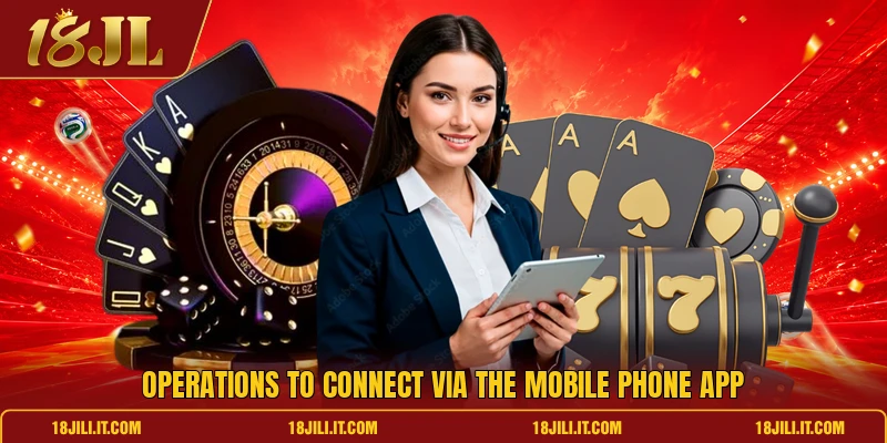 Operations to connect via the mobile phone app