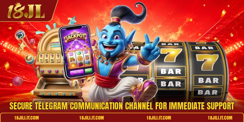 Secure Telegram communication channel for immediate support