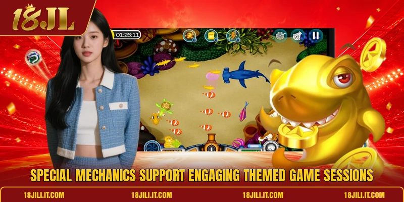 Special mechanics support engaging themed game sessions