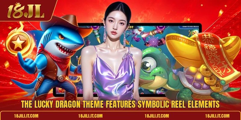 The lucky dragon theme features symbolic reel elements